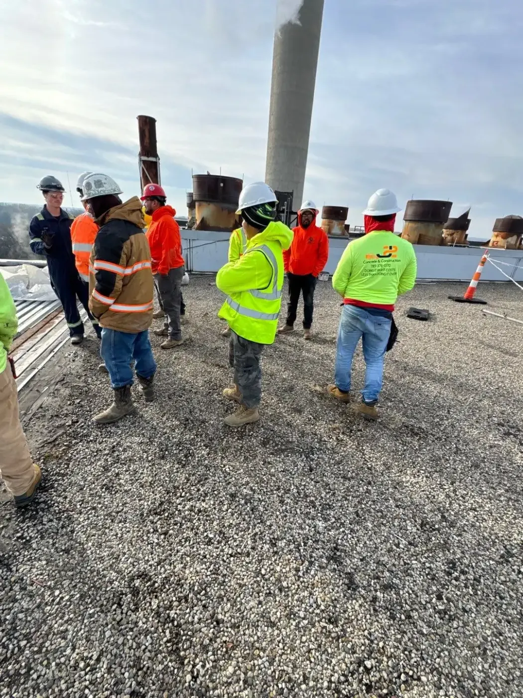 Commercial roof inspection documented in Park 100